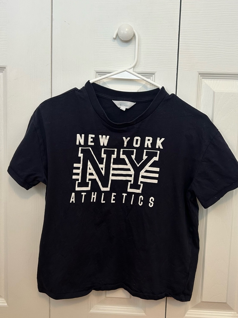 Market & Spruce Black Kids' New York NY Athletics Graphic Tee